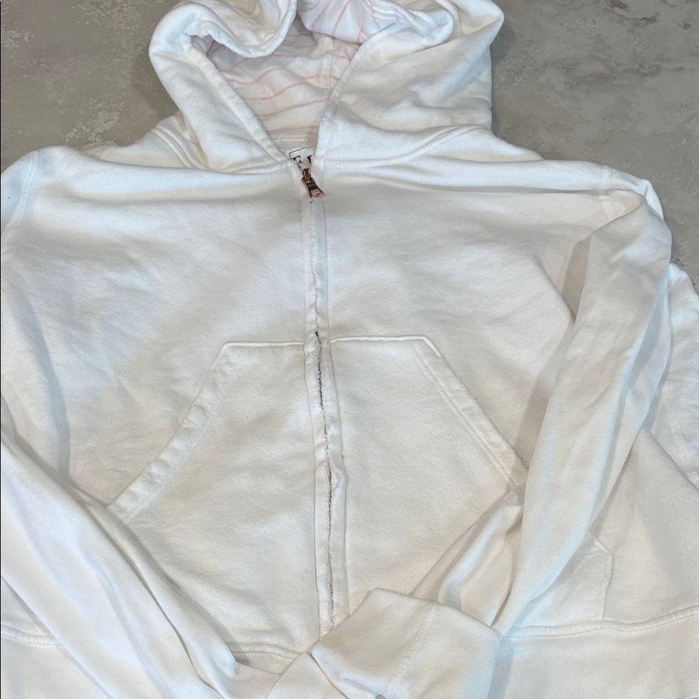 Frank & Eileen White Zip Hoodie